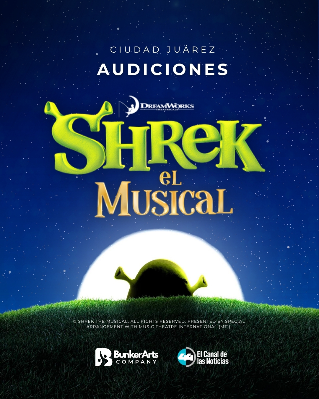 SHREK EL MUSICAL | AUDICIONES