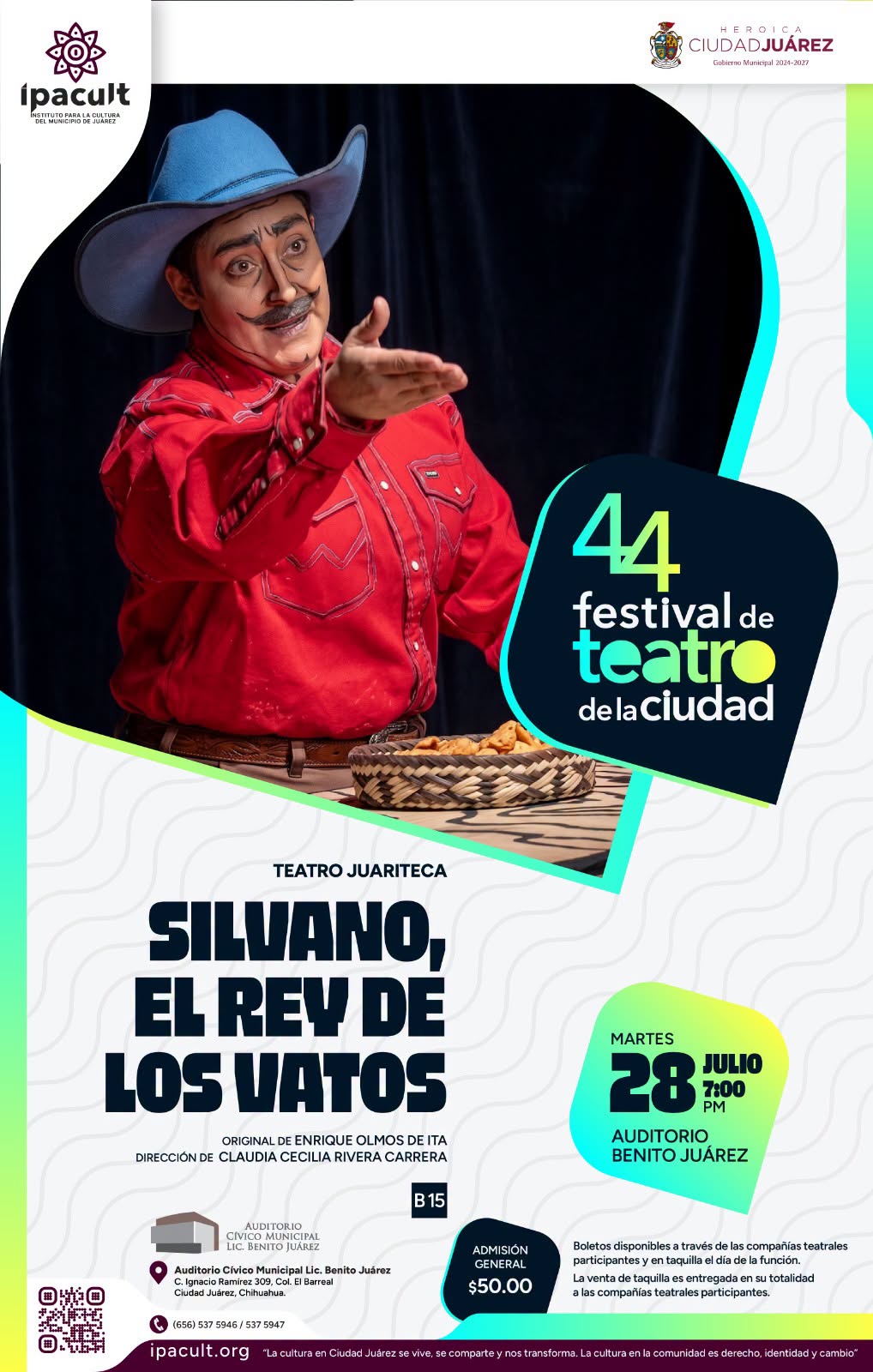Obra de teatro "Silvano, el rey de los vatos"